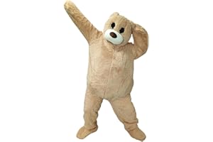 Fangkun Dress Up Big Bear Mascot Costume,Dancing Bear Fancy Dress,Giant Plush Teddy Bear Wearable Animal Character Cosplay,Adults Size for Men & Women 82 Inch