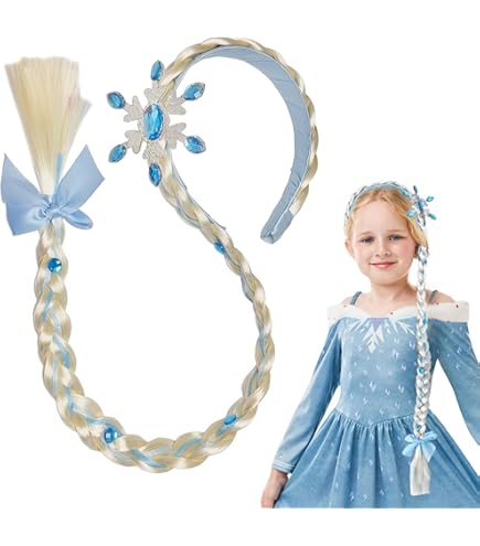 Het Betere Merk - Prinsessen Speelgoed - Elsa vlecht - Diadeem - Haarvlecht voor bij