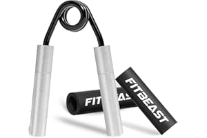 FitBeast trainer per dita, trainer per avambraccio regolabile per forza di presa 54-81KG, manubrio per dito trainer in alluminio, trainer per muscoli della mano per forza di presa intensiva