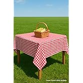 Bimotif Gingham Red Tablecloth, Table Cloth, Picnic 75X75 Cm 75 X