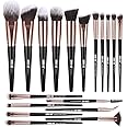 Makeup Brushes,MAANGE 18 Pcs Makeup Brush Set Premium Synthetic Make up Brush Set for Contouring Concealer Foundation Powder Eye Shadows Blush Cruelty-Free Makeup Brushes with Black Gold Handle