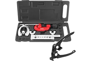 TECPO Bördelgerät Bördel Werkzeug mit Rohr Biegezange und Rohrschneider Bremsleitungen biegen Rohrbiegegerät