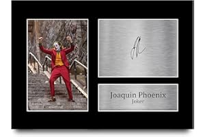 HWC Trading Joaquin Phoenix Joker Batman Geschenke gedruckt Autogramm Bild für Film-Memorabilia Fans Signed - A4