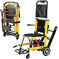 Electric Climbing Stair Wheelchair Trolley, Folding Portable Chair Stair Lift Climber Stair Mobility Assist Medical Equipment， Load Capacity 380Lb