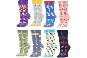 BONANGEL Calzini Vestito Arte da Donna Calze Fantasia ladies Calze Lunghe in Cotone Calzini Stampato Famose Moda Colorate Divertente Disegni le signore