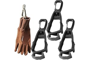 Haojiaho 3 Stück Handschuh Clips, 360° Drehbar, Handschuh Halter, Grabber Halter für Arbeitshandschuh, Hochfest Handschuh-Clip, Handschuh-Aufbewahrung, Verlustverhinderung, Handtuch Clips, Hut Clips