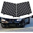 1 Pair Front Bumper Mesh Grill, Front Bumper Cover Lower Mesh Grill Trim Replacement for BMW E60 E61 M Sport Package, Left and Right (E60 E61)