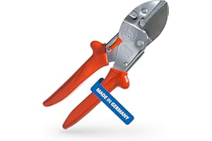 Original LÖWE 1 Profi Amboss-Gartenschere 1.104 mit rostfreier Stahlklinge und Antihaftbeschichtung - robuste und scharfe Schere aus rostfreiem Stahl eignet sich ideal für Holzarten wie Buche Esche
