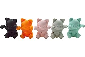 LifeMonde infuseur à thé Original | infuseur thé | Meilleurs infuseur thé pour Le thé | infuseur a The | thé infuseur (Lot de 5 chats)