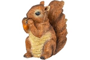 VERDOBA Écureuil Animal résine, Statue de Jardin Animaux, Déco Automnal, Deco Jardin Exterieur Animaux