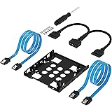Sabrent 3.5-Inch to x2 SSD / 2.5-Inch Internal Hard Drive Mounting Kit [SATA and Power Cables included] (BK-HDCC)