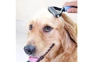 C & L (SW) Dog dematting comb, deshedding rake, dog grooming, undercoat dematting rake, undercoat remover, dog hair remover, pet grooming,
