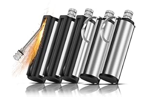 Lafagiet pack of 5 Permanent Match Lighter, wateproof, keychain matches lighters for candles, Survival, Camping kit(need lighter fluid)