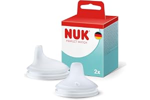 NUK Perfect Match Lärflaskpipar | 6+ månader | Läckagesäkra pipar till nappflaska