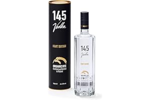 ‎145 VODKA 145 Vodka With Gift Packaging | Exclusive Polish Organic Vodka | 1 x 0.7 l | DLG Gold Award 2022 | Red Dot Winner 2023