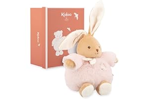 Kaloo - Pink Rabbit Plush 17cm - Ultra-soft plush for baby - Soft companion from birth - Ideal size for little hands - Birth Gift - K214017