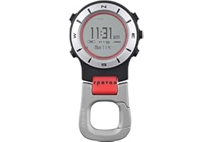 FINDTIME Pocket Watch Clip-on Compass Altimeter Barometer Thermometer Digital Sport Watches for Climbing Hiking Running