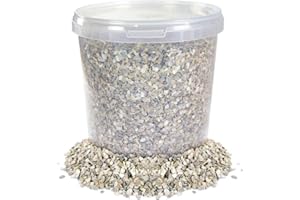 BusyBeaks Hen Sized Oyster Shell | Premium High in Calcium Poultry Grit | Enhances Strong Bones Digestion System and Quality of Eggs | Chicken Hen Animal Wildlife Mixture | Natural Food Mix (1L Tub)