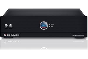 Oehlbach XXL Powerstation 909 - High-End HiFi Mehrfach-Steckdose - Mantelstromfilter, Überspannungsschutz & Delay-Funktion - schwarz