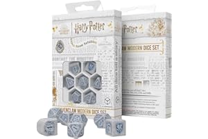 Q WORKSHOP Harry Potter pack dés Ravenclaw Modern Dice Set - biały (7)