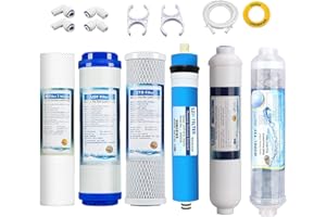 LZH FILTER Juego de filtros de repuesto de 10 pulgadas Naturewater Filtros para sistemas de ósmosis inversa de 6 etapas (1-6 niveles)