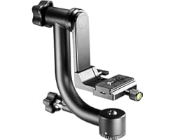 Neewer Professional Heavy Duty Metal 360 degree Panoramic Gimbal Tripod Head with Standard 1/4'' Quick Release Plate and Bubb