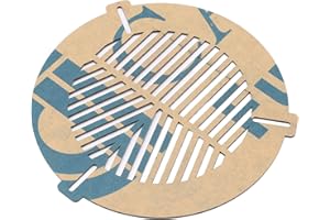 Cuifati Teleskopfokussierende Bahtinov-Maske, Acryl-Fischgräten-Fokussierplatte 100–140 Mm für Astrofotografie mit Den Messingschrauben Innerhalb oder Außerhalb des Auszugsrohrs