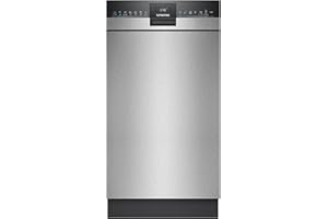 Siemens SR43ES25ME iQ300 Unterbau-Geschirrspüler, 45 cm, besonders leise, varioSpeed Plus, varioFlex Korbsystem und varioSchublade, autoOpen dry, aquaStop, Home Connect, Gebürsteter Stahl