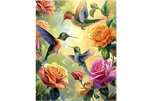 MAFENR ART Colibri Peinture Numero Adulte, Colibri Kits de Peinture au Numéro, Coloriage Par Numéro Pour La Décoration De La Maison (40x50 cm)