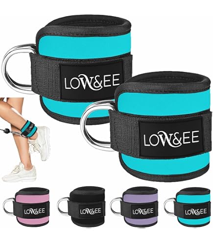 Sangle De Cheville à Poulie Rembourrée (noire) - Pour Musculation, Exercices Fessiers Et Jambes - Fitness Et Gym - 10