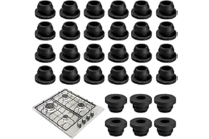 YEJAHY 30 pezzi di gomma portavaso in gomma per fornelli a gas in gomma, protezione efficace contro graffi e usura – accessori per stufe camper ricambio per parti vecchie o mancanti