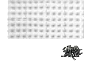 XIN·SHI 16 x 16 Brick Classic Base Plate Building Plates for Building Blocks 65803 (White (Pack of 8))