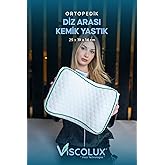 Bacak Arası Ortopedik Yastık - Diz Bacak Arası Visco Yastık Bacak Destek Minderi Pembe 25x19x14, Yeşil