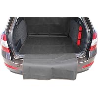 LANCO Automotive Basic Kofferraummatte | LI-4944 | Strapazierfähig | Inkl. Ladekantenschutz | Zwei Befestigungsriemen…