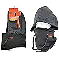 Black Snood Full Waterproof Balaclava Hat Fleece Lining Holds Heat Hot Stuff
