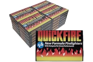 NERTZOP 24 Packs of Quickfire Firelighters Bulk Pack Hotspots