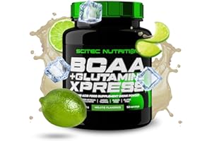‎SCITEC NUTRITION Scitec Nutrition BCAA + Glutamine Xpress - Essentielle Aminosäurenmischung - mit 5g 2:1:1 BCAAs - 5g Glutamin - angereichert mit Taurin, 600 g, Mojito