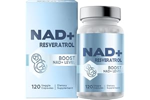 BODY MERRY NAD+ Integratore 1500 mg, Supporto per Riparazione Cellulare, Nicotinamide Riboside Liposomiale +| Anti-Invecchiamento, Integratore per Vitalità e Metabolismo, 120 Capsule