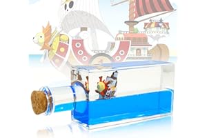 CRUNIER Cruise Ship Fluid Drift Bottle, butelka na płyn, niezatapialna zabawka statku wycieczkowego, kreatywna ozdoba do dryfu, dekoracja morska (jasnoniebieska)