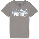 PUMA ESS+ SUMMER CAMP Tee Unisex &Ccedil;ocuk Tiş&ouml;rt, Turquoise Surf, 4-5 Yaş