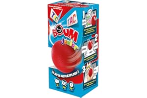 Asmodee - TIC TAC BOUM Junior - Jeu d'Ambiance pour Enfants dès 5 Ans -Jeu de Cartes & Rapidité - Trouvez 1 Mot avec 1 Syllabe - avec Bombe Minuteur - 2 à 12 Joueurs - 15 Min -en Français - Zygomatic