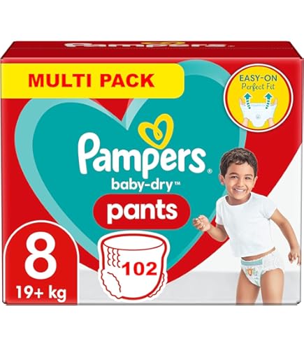 Pampers Pants Luiers Maat 8 Jumbo - 96 Stuks, Tot 19 Kg Met Stop & Protect Pocket
