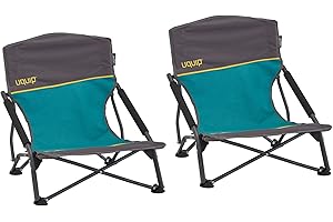 Uquip 2er Set Strandstuhl Sandy - Bequemer Klappstuhl mit Traglast bis 120 kg