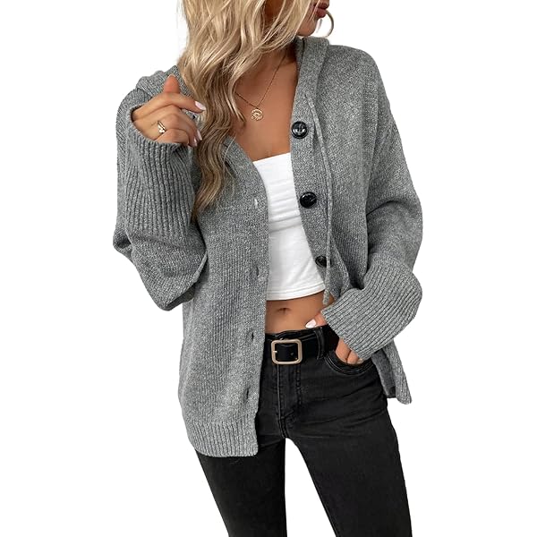 Damen Strickjacke Lang Cardigan - Grobstrick Open Front Mit Taschen - Übergroße Herbst/Winter Jacke