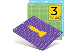 HTVRONT Tapete de corte para Cricut, paquete de 3 tapetes de corte 30,5 x 30,5 (Agarre estándar, agarre ligero, Agarre fuerte) para Cricut Explore Air 2/Air/One/Maker