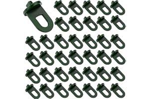 Bailinks 50 Pcs Greenhouse Hook Plastic, Accessoires de Serre Accessoires de Serre pour Panier Suspendu Pot Jardin extérieur Plantes suspendues Filet d’Isolation Plastique ombrage