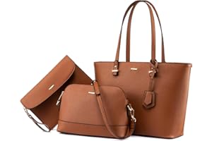 LOVEVOOK Borsa Donna Set Tracolla Spalla Borse a Mano Grande Progettista Medio Grande 3 Pezzi Tote Crossbody Clutch