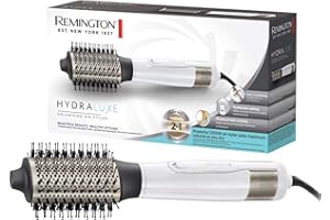‎REMINGTON Remington Warmluftbürste Ionen Hydraluxe 2in1: Haartrockner & Volumenbürste (1200 Watt, Hydracare Technologie, feuchtigkeitsspeichernde Keramikbeschichtung, 3 Heiz-/2 separate Gebläsestufen) AS8901