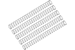QUARKZMAN Ressort de Compression 5Pcs en Acier Inoxydable 304, 3.5mm OD, 0.2mm Fil Taille, 30mm Libre Longueur, Ton Argenté