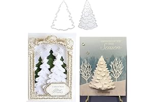 FRGASGDS Fustelle per alberi in metallo Fustelle Metalliche di Natale Stencil in metallo fustellato albero Fustelle a forma di albero di Natale per Fai da Te Biglietti d'Auguri Scrapbooking Album